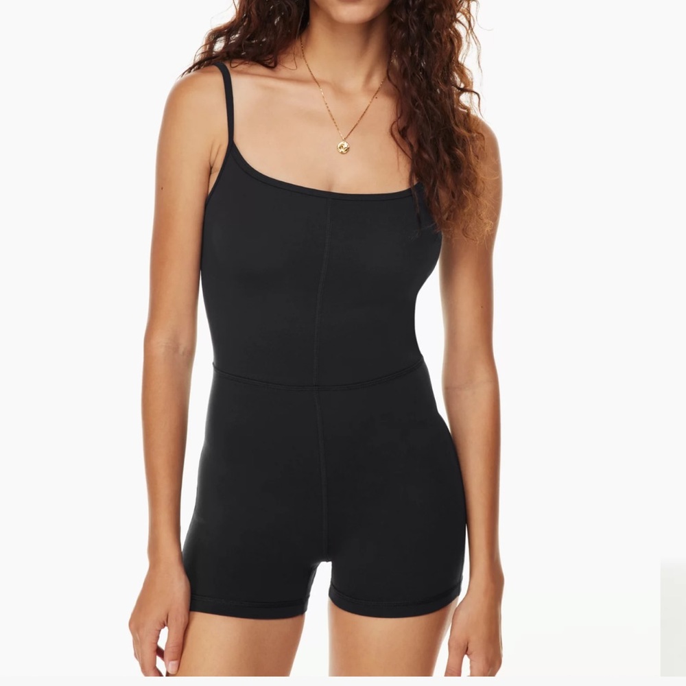 Aritzia Divinity Romper 5” Black XS